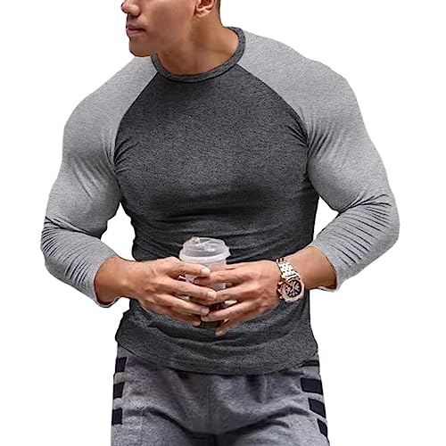 T-shirt de musculation homme manches raglan coupe muscle XXL fini les hauts serrés