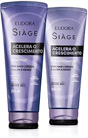 Eudora Kit Siàge Acelera o Crescimento: Shampoo 250ml + Condicionador 200ml