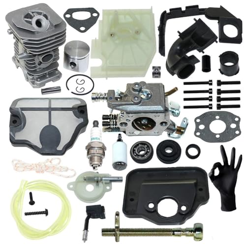 Kit de pistón de cilindro de bloque de motor para motosierras 136 y 137 2