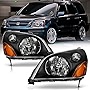 ACANII - For Blk 2003-2005 Honda Pilot Replacement Headlights Headlamps 03-05 Driver + Passenger Side