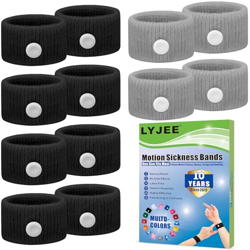Image of Motion Sickness Bands for Adults and Kids Nausea Relief for Pregnant Women Seasickness Wristband for Cruise Ship Essentials