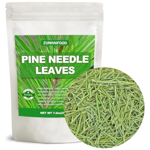 Dried Pine Needle Tea, 7.0oz(200g), 100% Wild Pine Needles Herbal Tea, Cut & Sifted Cover