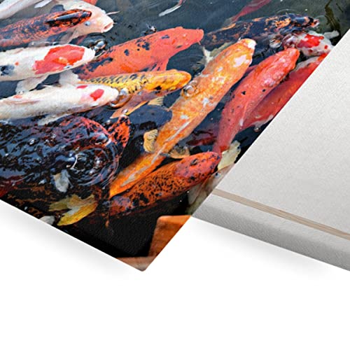 Banc de carpes koi japon affiche poster coloré pour bureau - 2