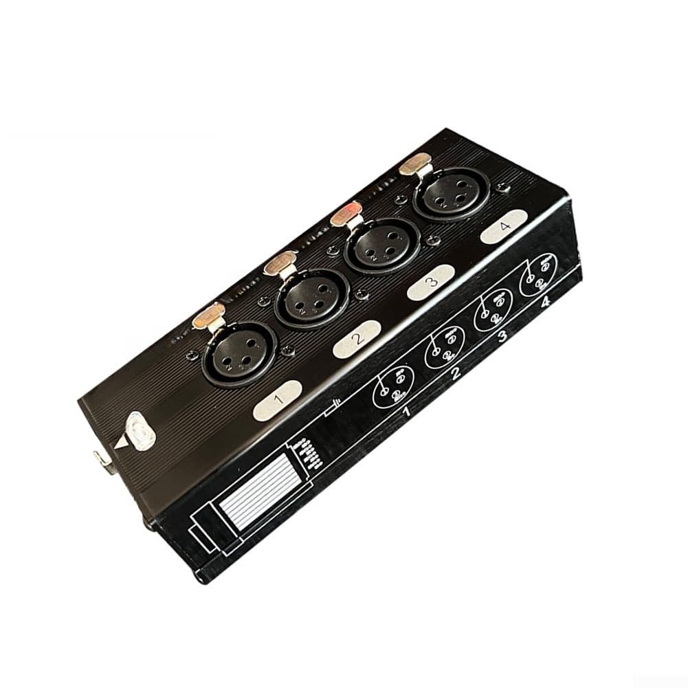 Amplificateur de signal XLR en aluminium 4 canaux DMX512 300 m (connecteur