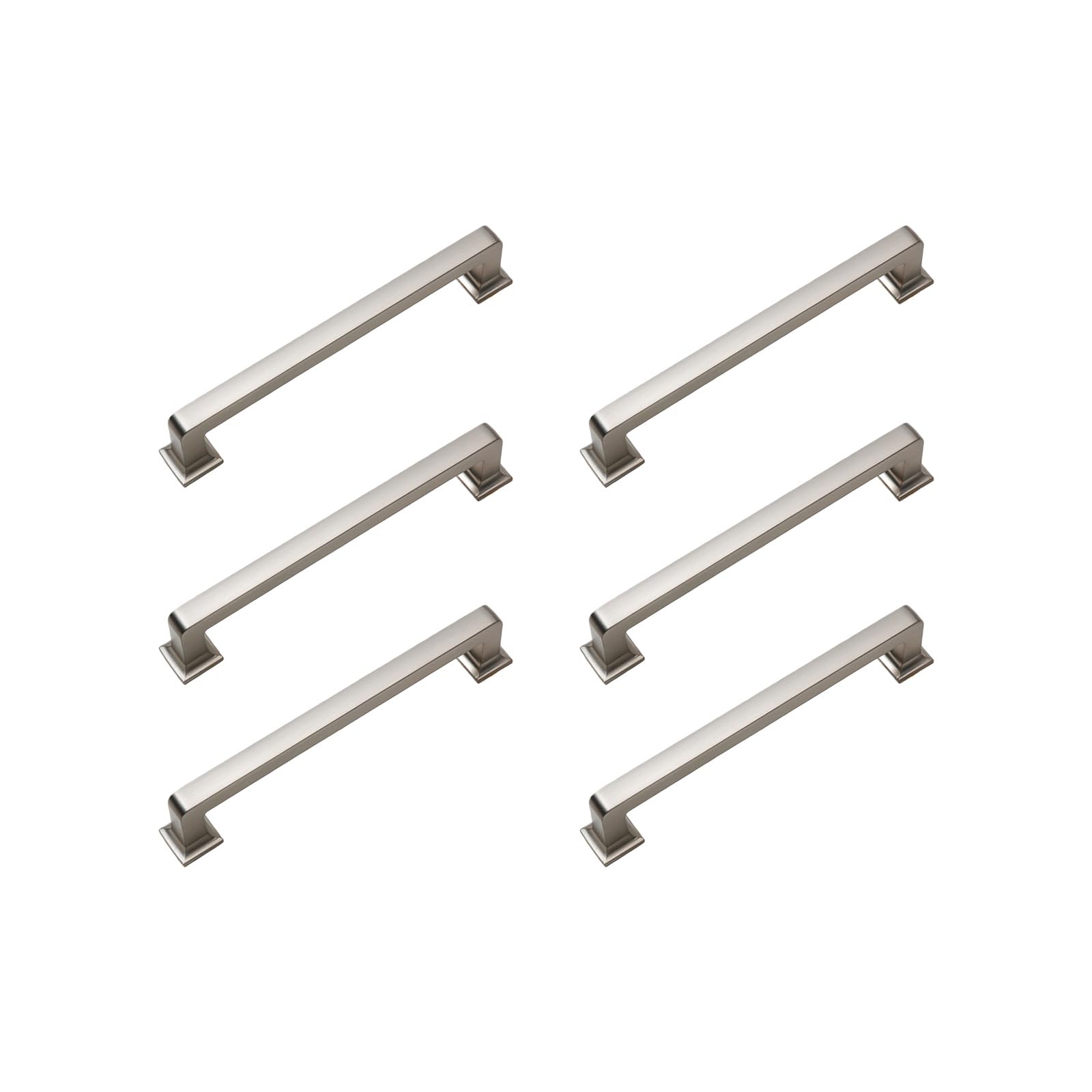 Elnwnnkc Silver 160 Of 6 Elegant Cupboard Handles Featuring High Gloss Finish Resists Fading For Modern Home Decors Upgrades Pulls