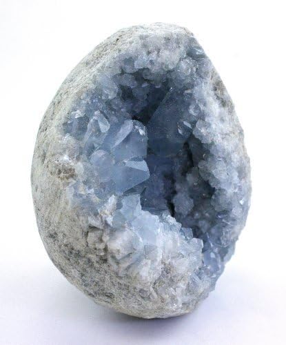 Crystal Allies Specimens: Natural Blue Celestite Crystal Cluster from Madagascar - 2lb to 3lb