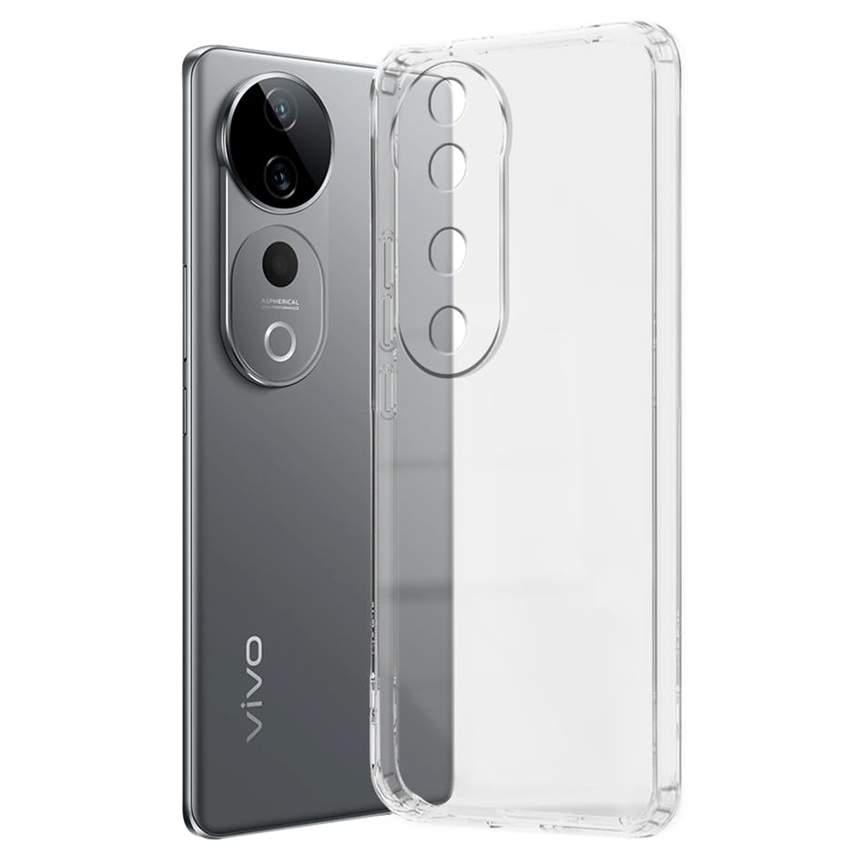 Fashionury Shockproof Crystar Clear Back Case for Vivo V40 / V40 Pro / T3 Ultra 5G | Transparent Back Cover | Raised Bumps for Camera & Screen Protection for Vivo V40 / V40 Pro / T3 Ultra 5G (B0DBZ7L9R6) Amazon Price History, Amazon Price Tracker
