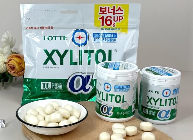 Chicle Coreano sin Azúcar Sabor Menta Refrescante, 23g (Paquete de 5) miniatura 3