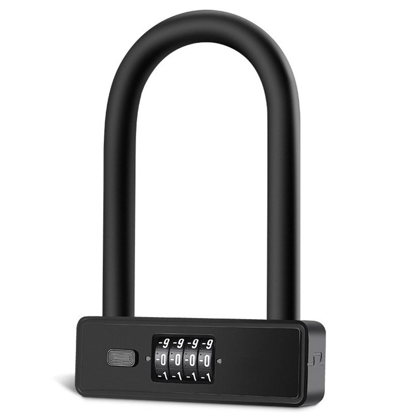 Motorcycle Handlebar Lock Motorbike U Lock Anti Theft Security Heavy Duty Zinc Alloy with Password Keys Motorbike Lock Security(0705077Black)