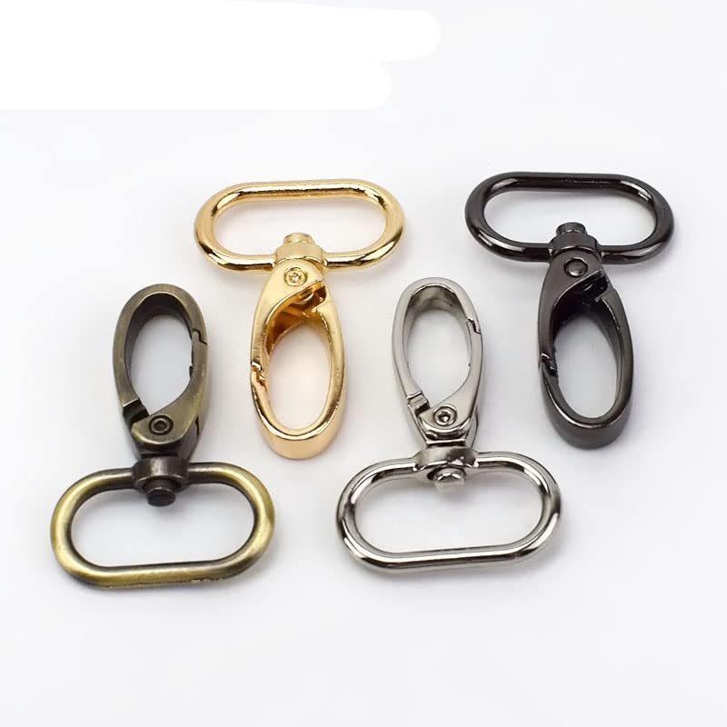 Broches de metal, hebillas, 100 piezas 16/20/26/32/38 mm Hebillas de metal Bolsas Correa Langosta Mosquetón giratorio Gancho de seguridad Collar Llavero Bolsa de bricolaje Accesorios al por mayor-20 m