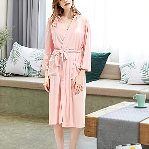 Preisvergleich Produktbild Frauen Weicher Langer Bademantelgürtel Schwimmstrand Pyjama Haus Tragen Bademantel Bademantel, PIBM, a, XL -Code