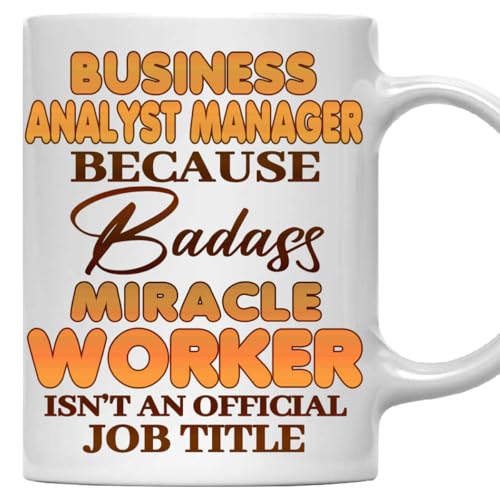 MONIZILUCKY Business Analyst Manager Mug, Gift For Business Analyst Manager
