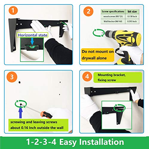 Jingchengmei 19 Inch 4U Heavy Duty Vertical Wall Mountable Rack And 125 Lb Wall Mountable Server Rack ((Mft-Hvwrf4U) #TOP4