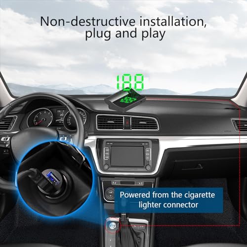 Image of Car HUD Head up Speed Meter Display Over Speed Warning for Buses Trucks Green KMH|Consumer Electronics|Vehicle Electronics & GPS|Radar & Laser Detectors|1Pcs Car Hud Head Up Display