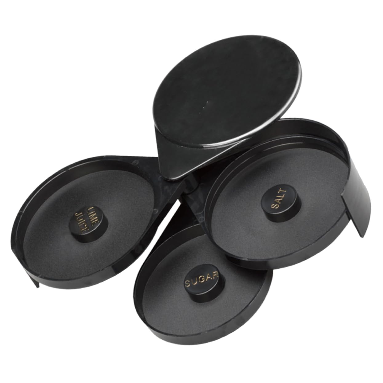 Boîte de rangement à 3 étages pour jus de fruits, cocktails, assaisonnements, accessoires de barman, boîte de rangement pour bijoux, sucre et sel pour bar