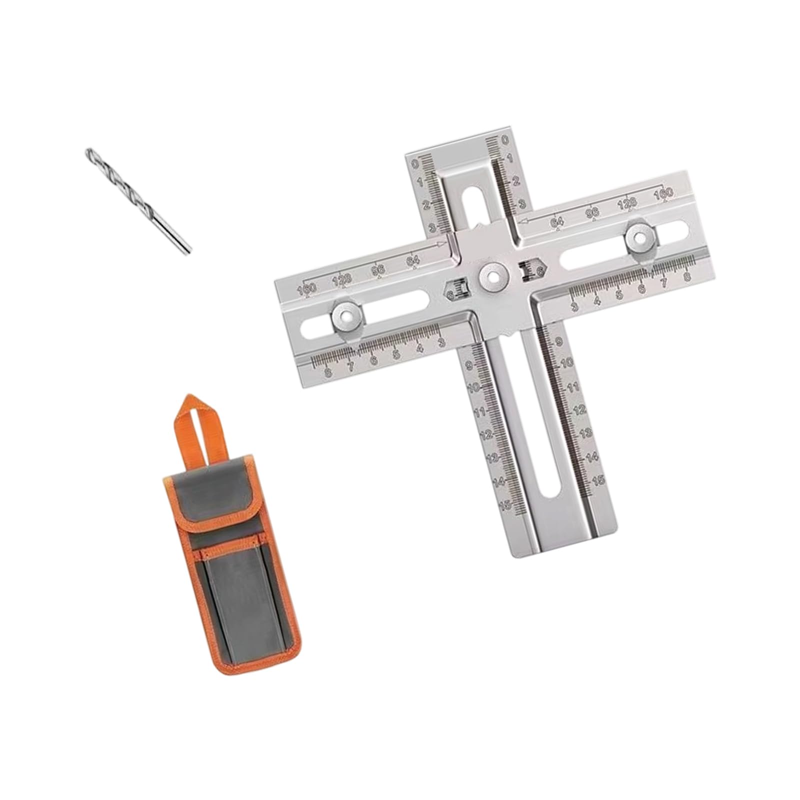 Kaeltsyn Multicolor Stainless Steel Drawer Handle Positioning Tool Adjustable Drill Guide Template For Cabinets Hardware Installation Stainless Steel Drawer Handle Locator