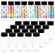YEXEXINM 28 Pcs leere Kunststoff Sensorik Flaschen mit Deckel, 10 oz / 300 ml auslaufsicher klar wiederverwendbare Flaschen für sensorische Kunsthandwerk Klassenzimmer handgemachte Party Supply