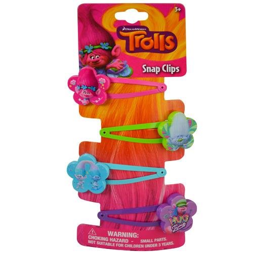 Trolls Snap Clips Barrets con motivo