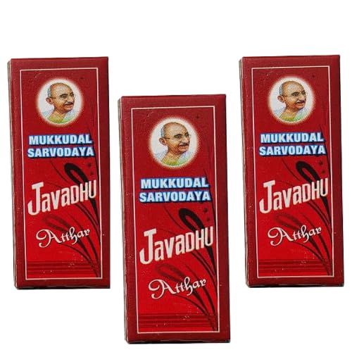 Mukkudal Javadhuu_ ATTARPerfume (Pack of 3 x 3ml)= 9ml Mukkudal Sarvodaya Javadhu_Attar | Javadhuu Perfume | Javadhuu Liquid Perfume | JavadhuAttar Liquid | Javadhu_Attar Roll on JavadhuAttar