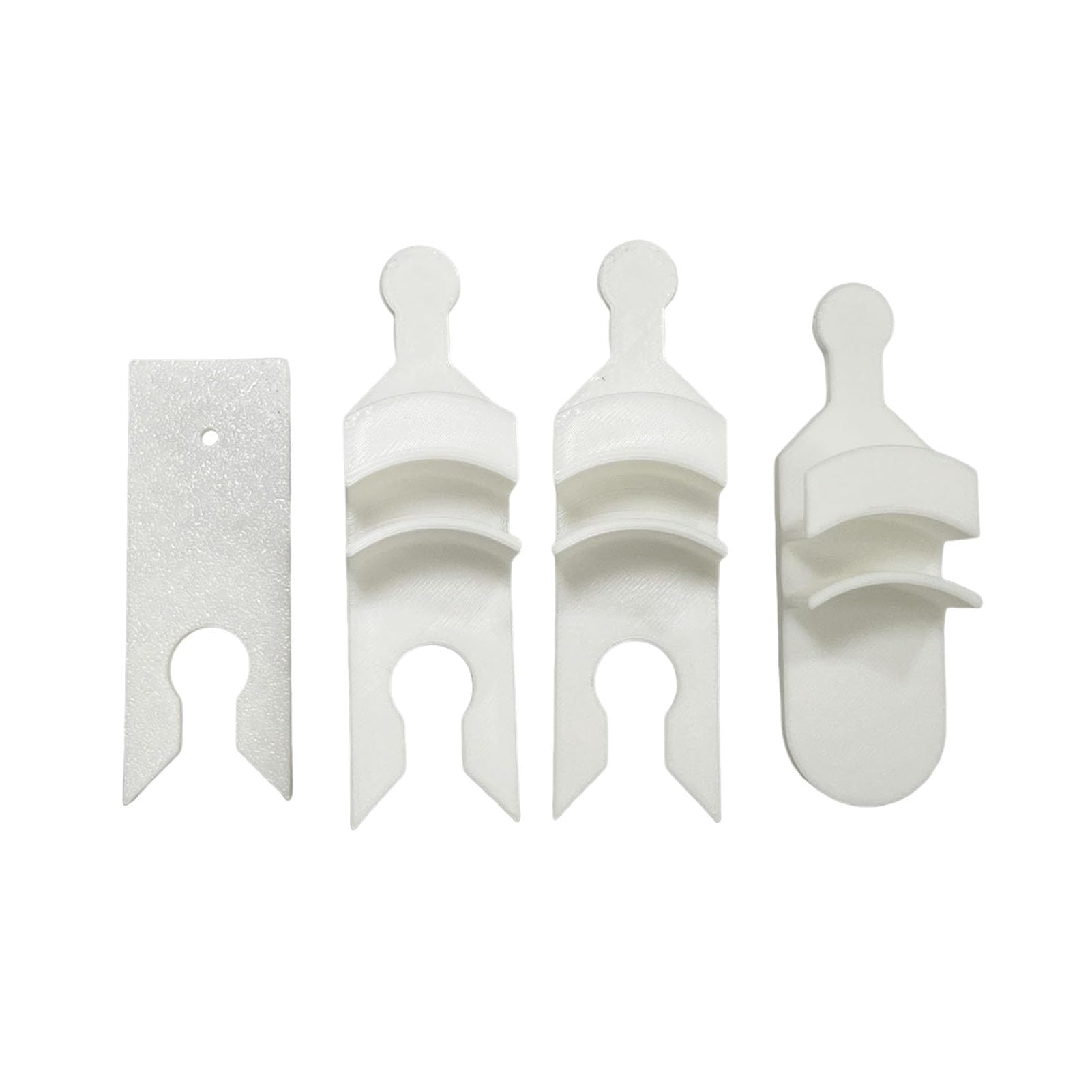 Glifora Hat Hanger - Curved Clip Design Protects Brim, No Drill Adhesive Mount, Organiser for Baseball Caps, Scarves and Bags