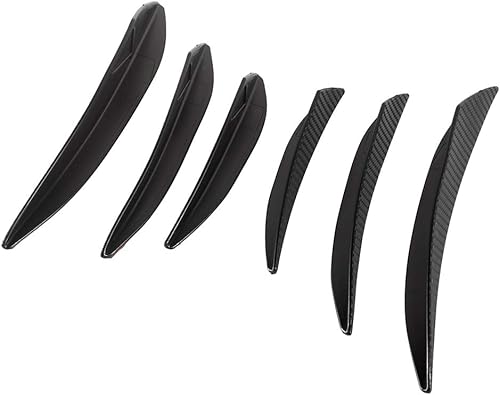 Carenado delantero de motocicleta, alerones laterales aerodinámicos alerones decorativos dinámicos Kit de alas para bicicleta deportiva (negro)