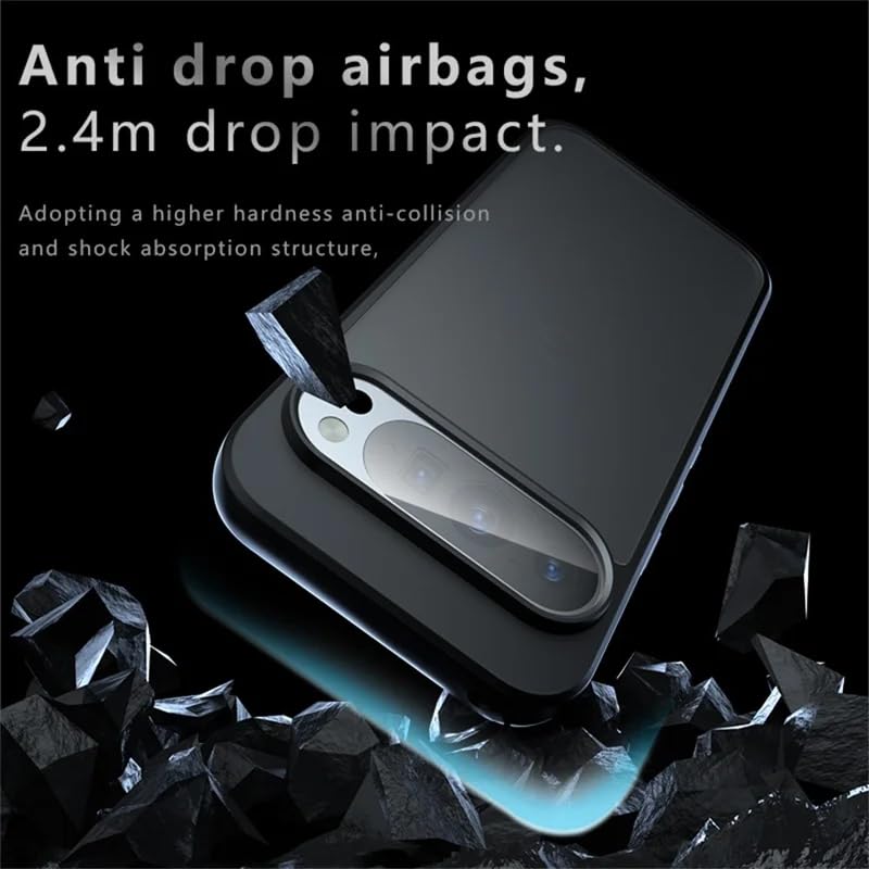 Image of Phone Case for Google Pixel 10 Pro, Matte Frosted Back Cover | 2.4m Drop Protection, Anti-Drop Airbags, 0.5mm Raised Edges, Shock Absorption, Camera Lens Guard
