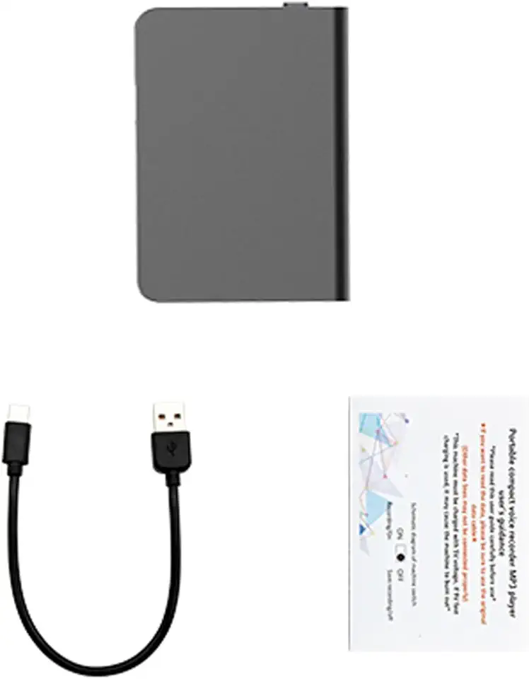 Gravador de Voz AI Com ChatGPT, Mecanismo de Gravação Dupla, Gravador de áudio Digital Magnético para Palestras, Reuniões, Entrevistas, Transcrição Em 60 Idiomas (32G)