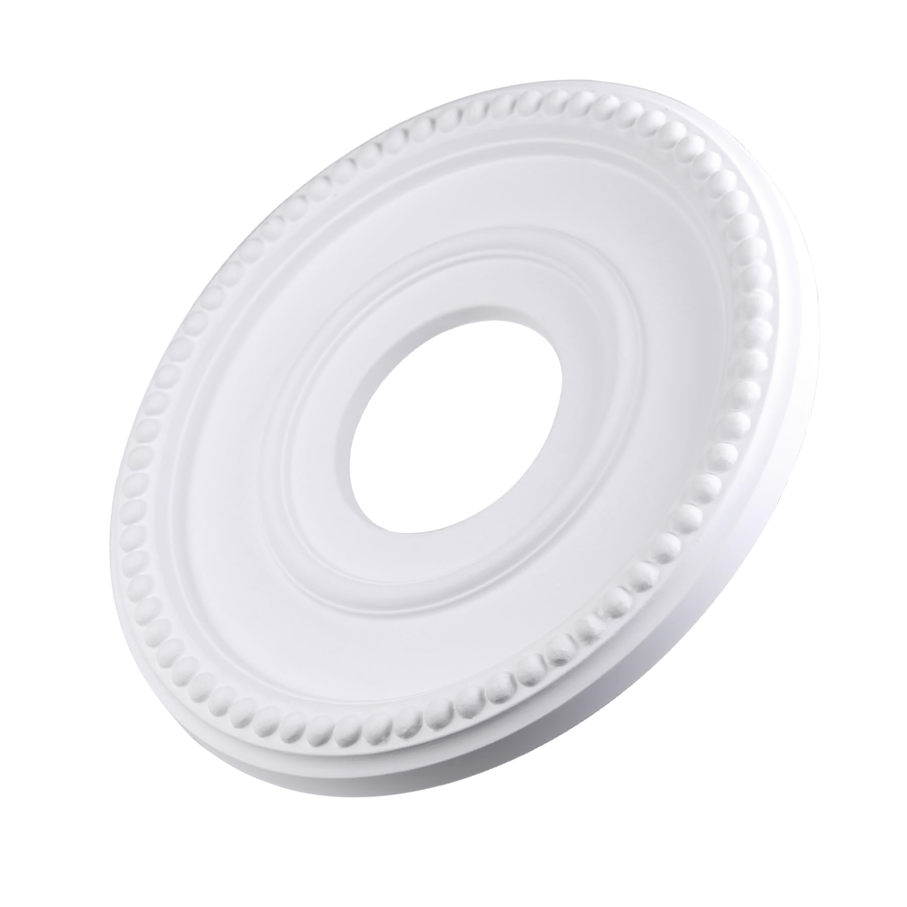 1-Pack Ceiling Medallion - 12-1/2" OD x 3-15/16" ID x 1-3/8" P - Primed Light Fixture Cover Plate for Chandeliers, Ceiling Fans & Lighting Decor — Amazon image 3