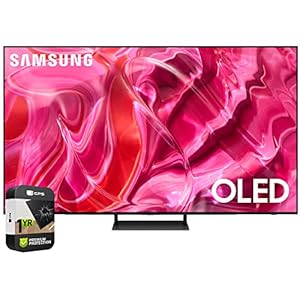 Samsung QN55S90CAFXZA 55 Inch OLED 4K Smart TV 2023 Bundle with 1 YR CPS Enhanced Protection Pack