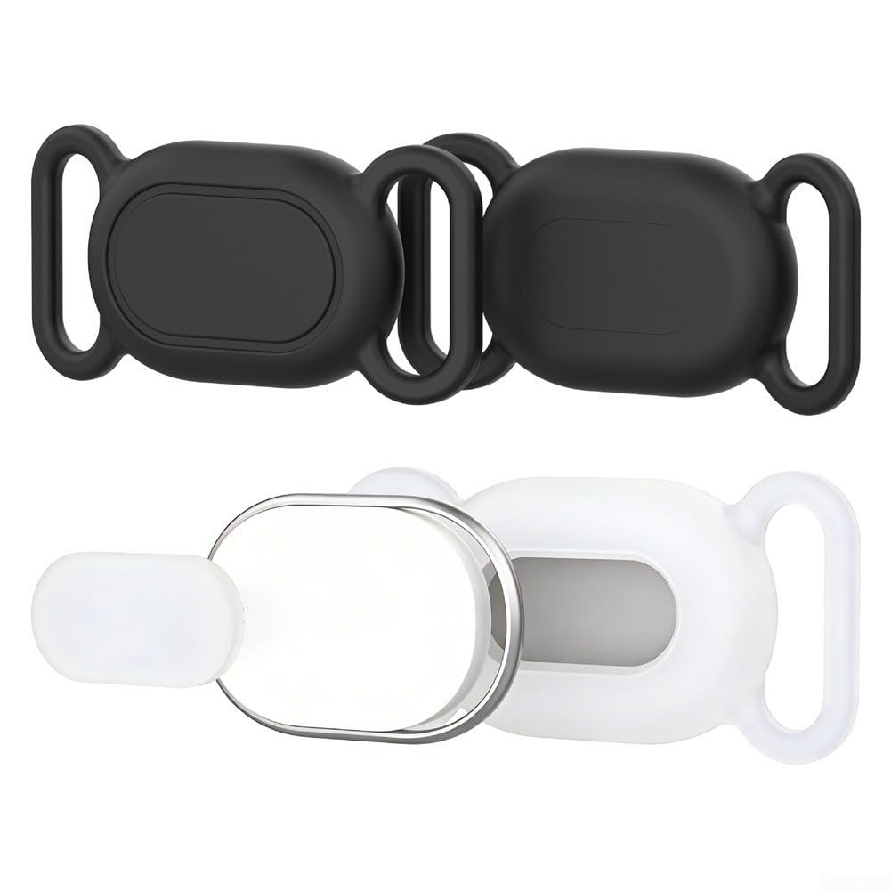 Pour Xiaomi Smart Tag, positionnement animal de compagnie, coque en silicone étanche pour chat, anti-perte, résistante aux rayures, accessoire de protection pour Xiaomi (noir)