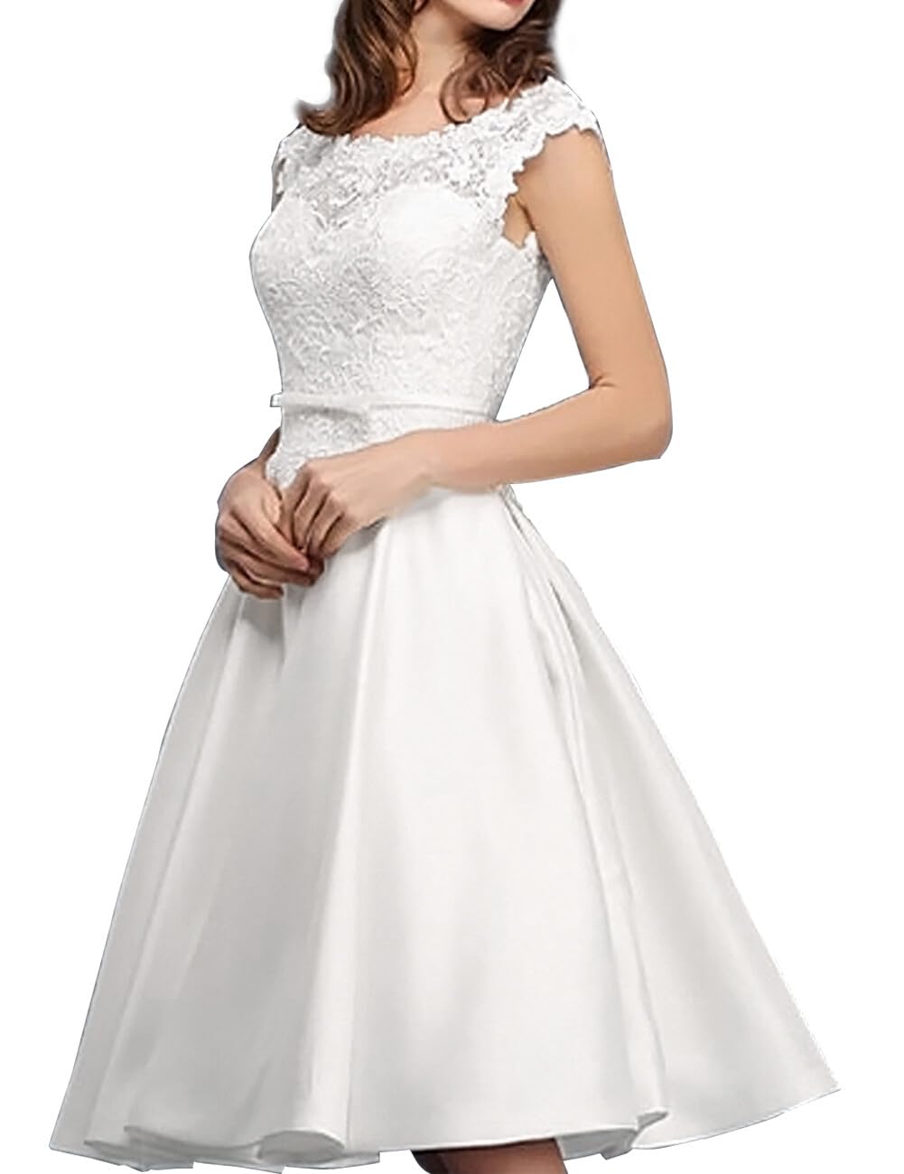 a - Word Bohème Robe de Mariée Mariée Robe de Mode, WZEFEIO, Blanc, 50