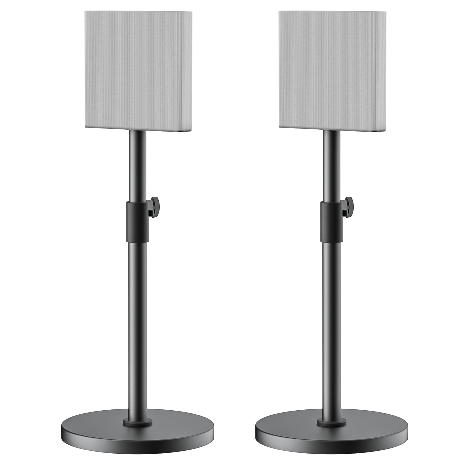 Para stojaków do głośników dla Sony Bravia Theatre Quad HT-A9M2 – Regulowane w wysokości stojaki na głośniki surround dla Sony HT-A9M2 z zarządzaniem kablami (tylko stojaki)