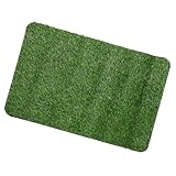 Toyvian Alfombra de Césped Artificial para Puerta de Entrada, Adecuado para Eliminar Barro en Jardín y Terraza