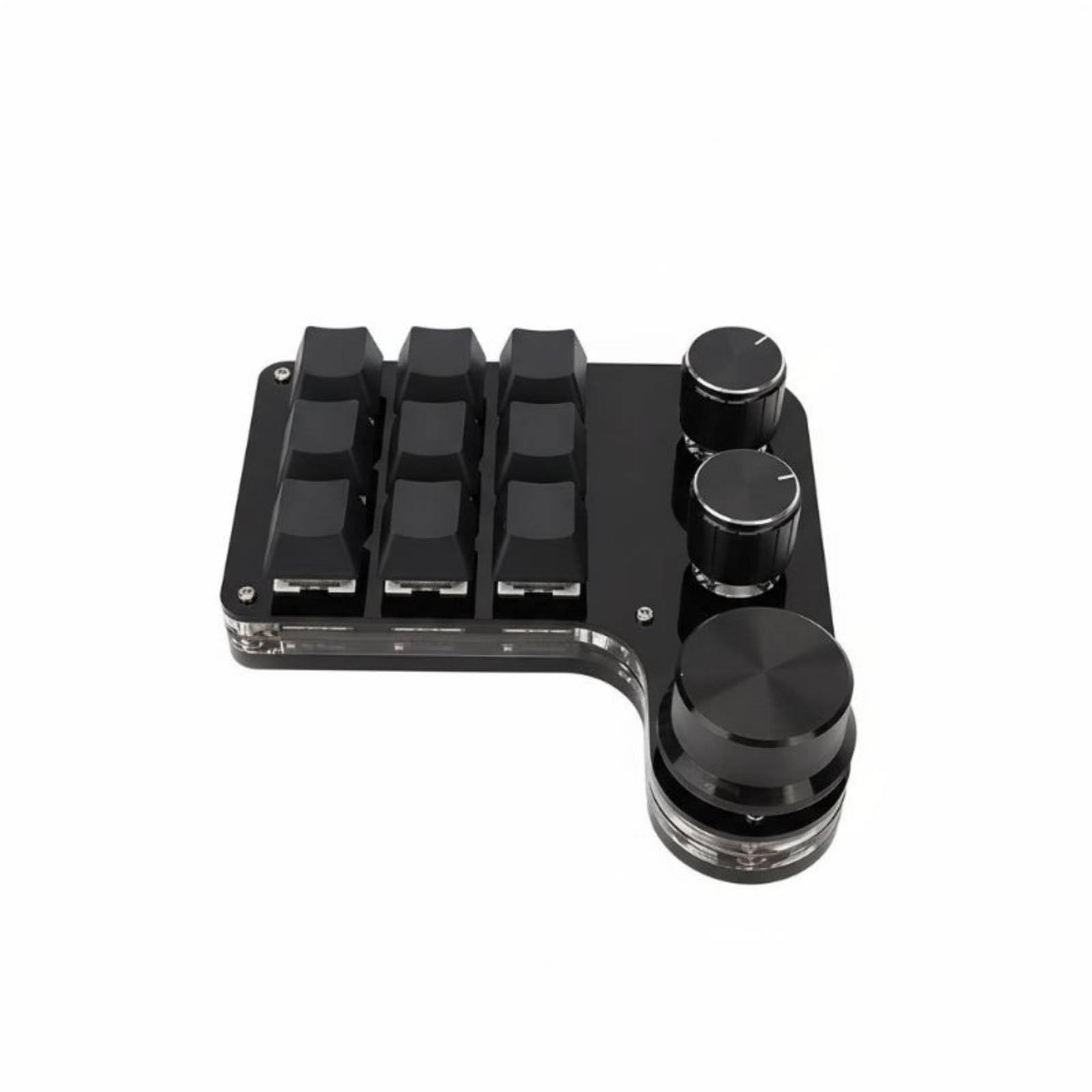 Hot-Swappable Switches 9 Key Keypad with 3 Knobs RGB Backlit Programmable Macro Keyboard Plug and Play Mini Gaming Keypad Two-Way Mode Connectivity for Gamers, Designers, Visual Editors-image-40