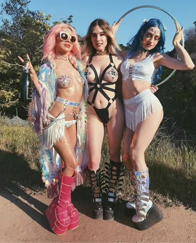 Sexy Leather Waist Belt Tassel Punk Harness Vintage PU Leather Waistband Belt Rocker Dance Performance Costume3