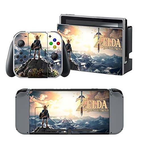 Preisvergleich Produktbild Nintendo Switch + Controller Aufkleber Schutzfolien Set - Zelda (3) / Switch