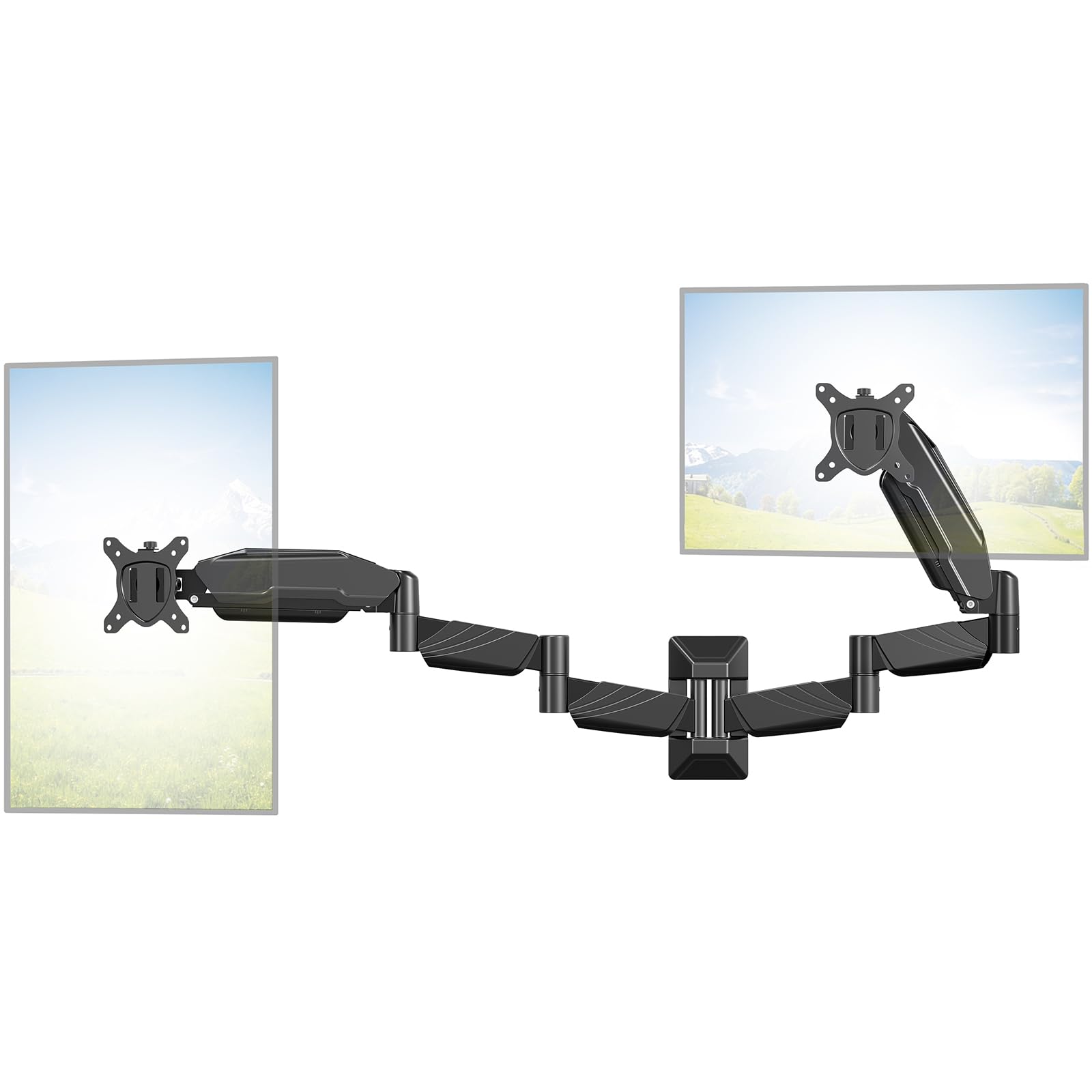 MOUNT PRO Long Arm Dual Monitor Wall Mount for Max 32" Screens, Max 17.6lbs