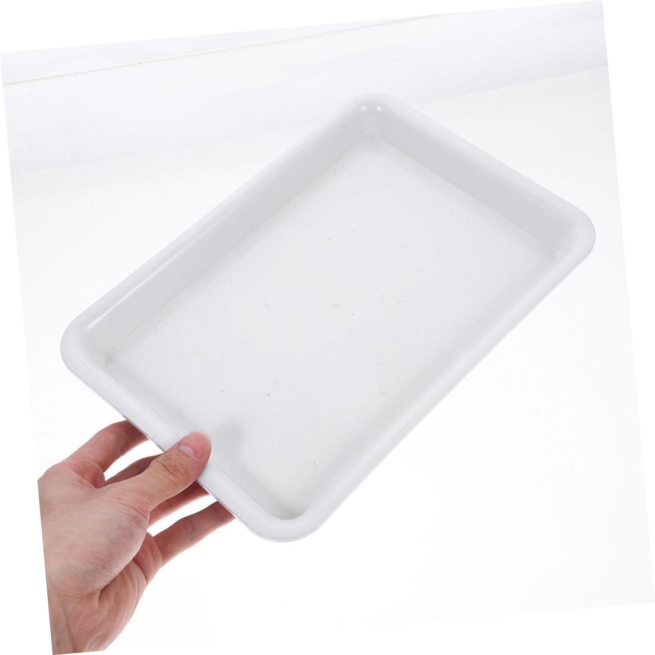 GALPADA 6 Bandejas Rectangulares para Macetas de Plantas, Bandejas de Goteo Reutilizables de PP, Resistentes Jardinería, Ideales para Bonsáis y Cultivo Interior