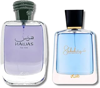 Hawas For Him EDP 100ML (3.4Oz) & Shuhrah Pour Homme EDP 90 ML (3.0 oz)