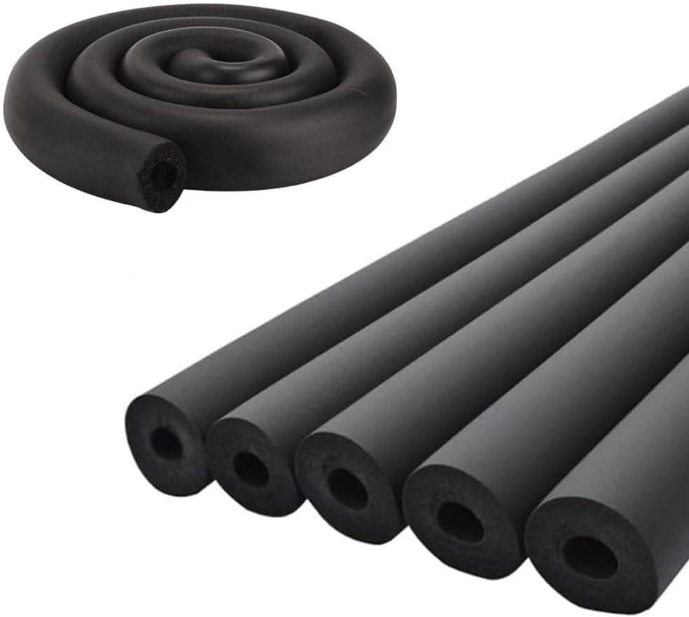 Pipe Insulation Foam Tube for AC Lines Guitar Stands Exercise Handles and Roof Racks (1/2 ID X 3/8)