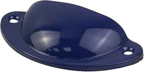 Miniatura 3 de MY MIRONEY Paquete de 20 tiradores azules para cajones de cocina, manijas antiguas de armario con tornillos, centros de agujeros de 2.52 pulgadas