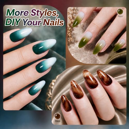 Image of Beetles Midnight Syrup Jelly Gel Nail Polish Set, 6 Colors Fall Gel Polish