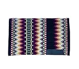 Facile à nettoyer : le design lavable en machine permet un entretien sans tracas, gardant le tapis de selle western de votre cheval frais et prêt pour tout événement.