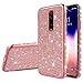 Produktbild Jinghuash Kompatibel mit Xiaomi Redmi K20/K20 Pro Hülle Handyhülle Glitzer Bling Glänzend Strass Diamant Hülle Ultradünn Stoßfest Überzug TPU Silikon Tasche Schutzhülle-Roségold