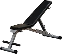 Body-Solid PFID125X Powerline Folding Weight Bench: 7-Position Incline/Decline Adjustable, No Assembly, Home Gym Essential