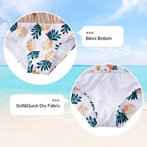 image for swimsobo Toddler Baby Girls Bathing Suit Colorful Hawaiian Pineapple P