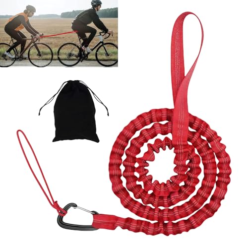 Einfache Installation: Das Fahrrad-Abschleppseil ist einfach zu installieren, es sind keine Werkzeuge erforderlich. Wickeln Sie einfach ein Ende des corda di traino retrattile per bambini unter den Sitz des Autos und dann das andere Ende des Seils unter den Lenker des Kinderfahrrads, um die Installation abzuschließen.