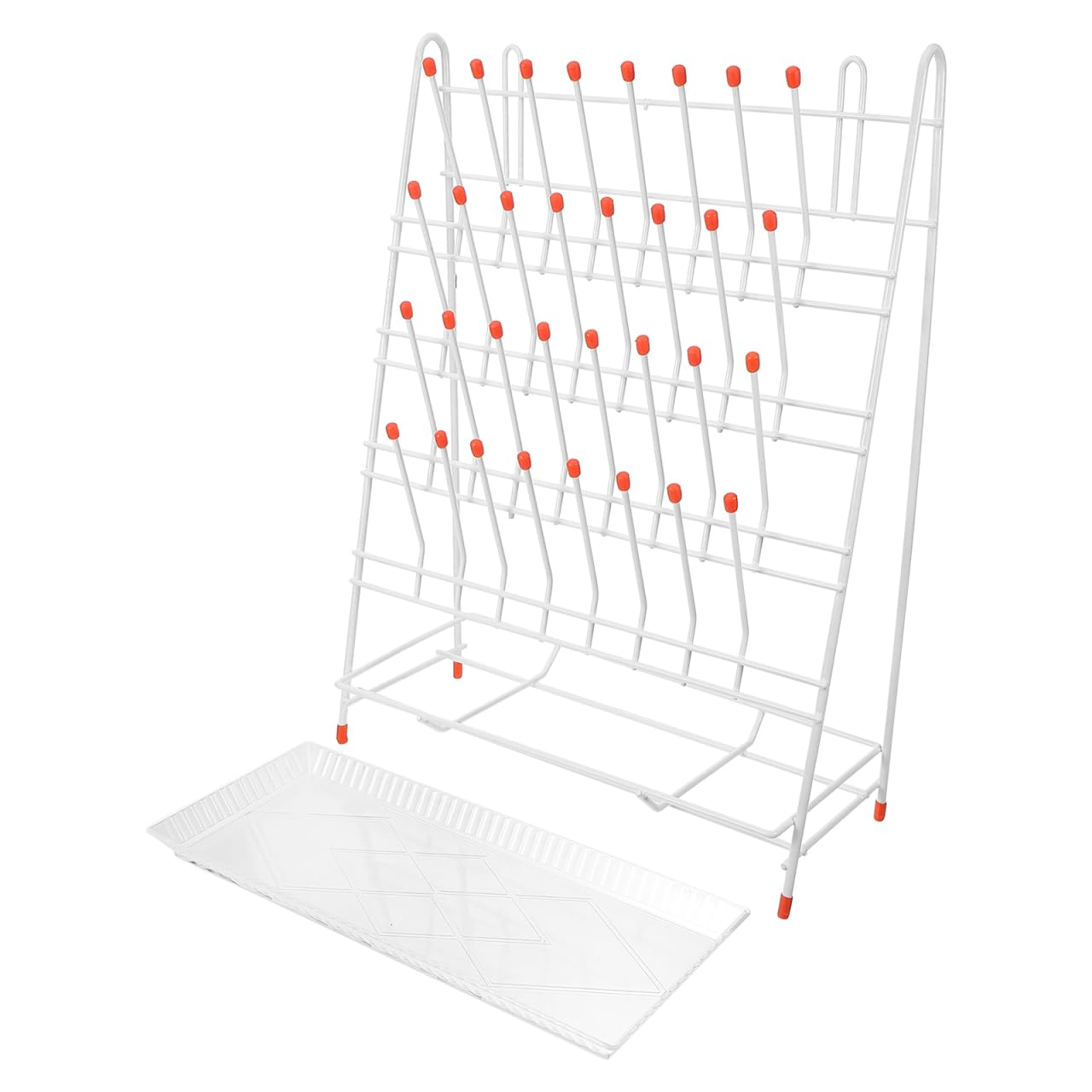 iplusmile Estante de goteo para limpieza de tubos, estante de secado para cristalería, estante de clavijas cortas, soporte de tubo hidropónico, estante de secado de cristalería de laboratorio, estante