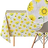 Mantel multiusos de plástico recubierto, fabricado de un material impermeable resinado que se limpia fácilmente y se puede usar para mesas en el interior o al aire libre en el jardín. Básicamente la superficie del mantel es de poliéster con cera plástica, por lo que puedes colocar la comida encima y ningún líquido se filtrará. Una vez hayas terminado, simplemente límpialo con un paño húmedo