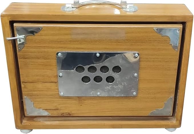 Shruti Box 30,5 cm pour instrument de musique, surpet accordé à 432 Hz, boîte Shruti en bois de teck avec sac de transport